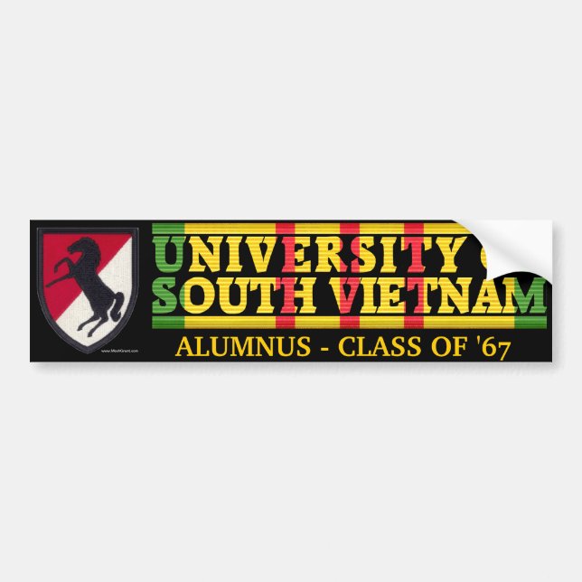 11th ACR - U of South Vietnam Alumnus Sticker (Front)