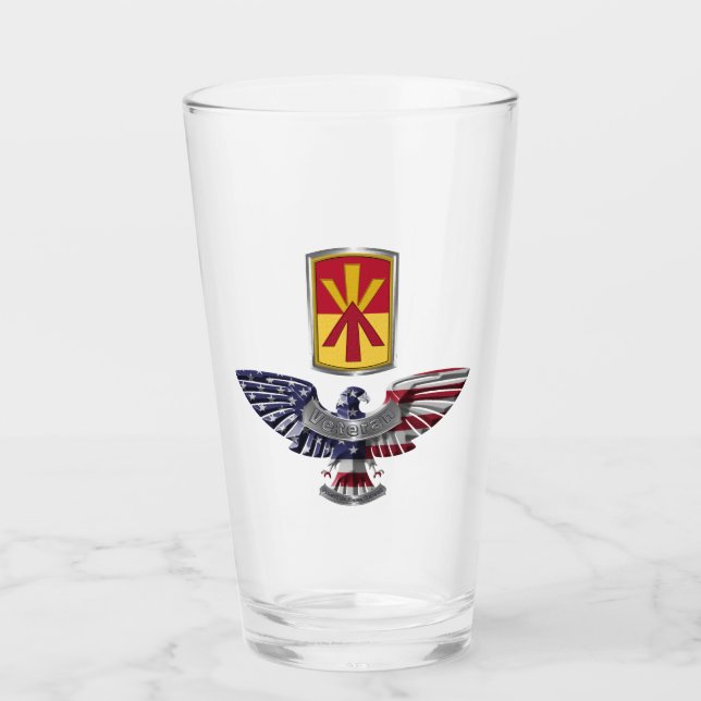 11th Air Defence Brigade “Train To Fight” Eagle Glass (Front)