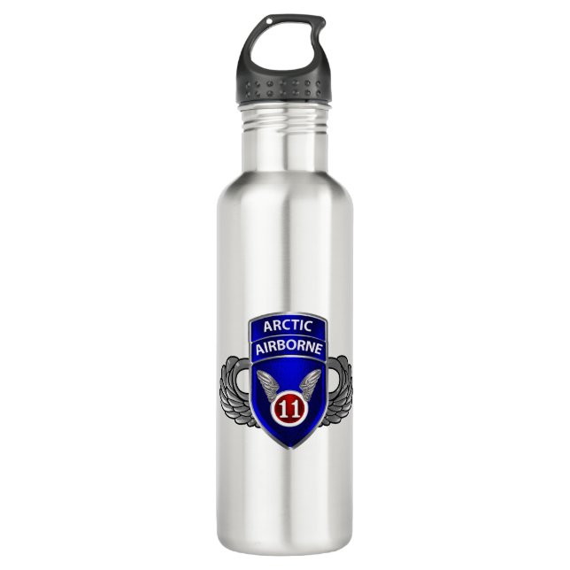 11th Airborne Division  710 Ml Water Bottle (Front)