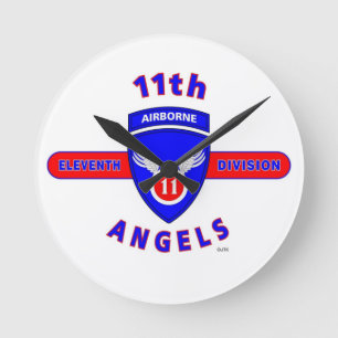 11TH AIRBORNE DIVISION "ANGELS" ROUND CLOCK