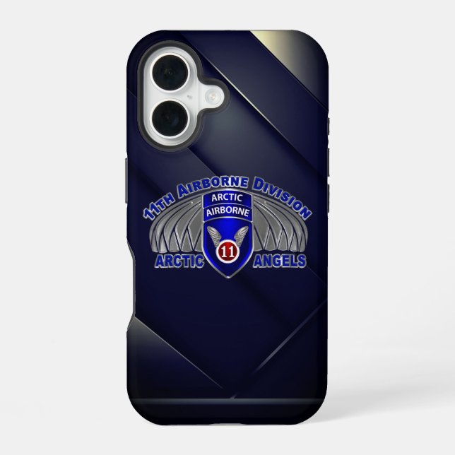 11th Airborne Division  iPhone 16 Case (Back)
