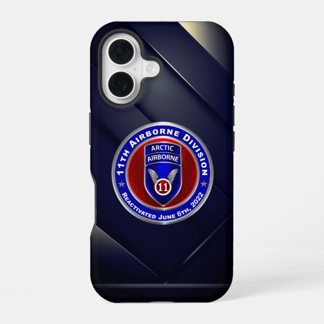 11th Airborne Division  iPhone 16 Case (Back)
