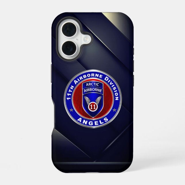 11th Airborne Division  iPhone 16 Case (Back)