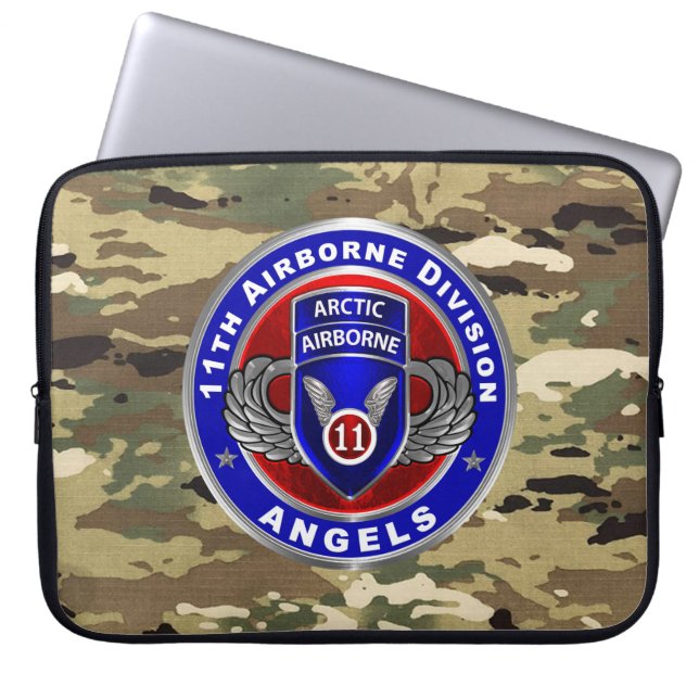 11th Airborne Division Laptop Sleeve (Front)