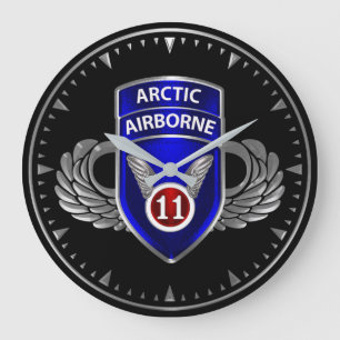 11th Airborne Division  Large Clock