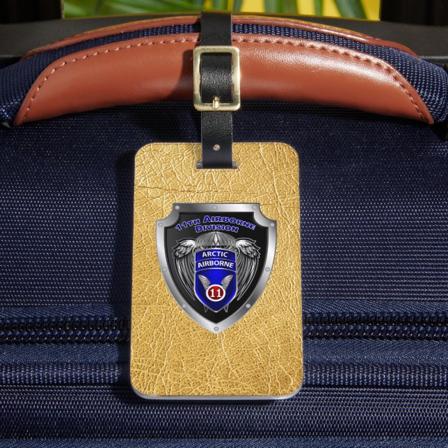 11th Airborne Division   Luggage Tag (Front Insitu 2)