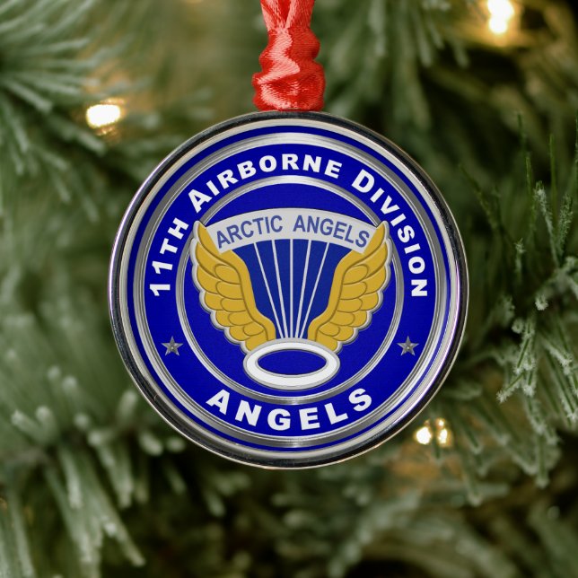 11th Airborne Division Metal Tree Decoration (Tree)