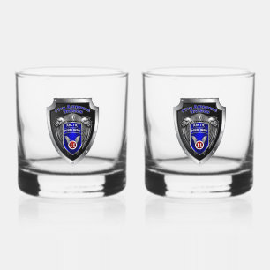 11th Airborne Division Whiskey Glass