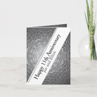 11th Anniversary Steel Editable 
