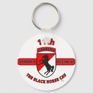 11TH ARMORED CAVALRY REGIMENT "BLACK HORSE CAV" KEY RING