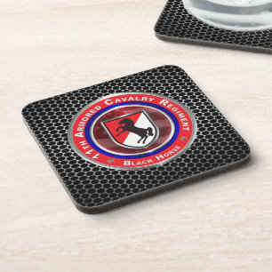 11th Armored Cavalry Regiment “Black Horse” Coaster