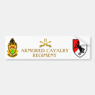 11th ARMORED CAVALRY REGIMENT Bumper Sticker