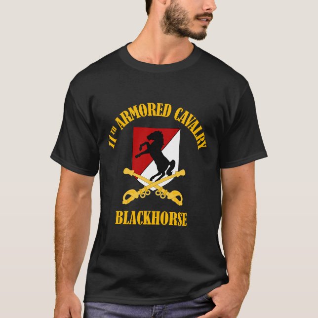 11th Armoured Cavalry - Blackhorse T-Shirt (Front)