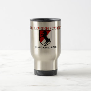 11th Armoured Cavalry Blackhorse Travel Mug
