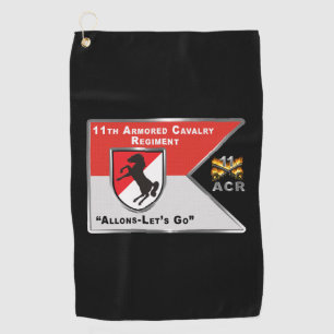 11th Armoured Cavalry Regiment “Black Horse” Golf Towel