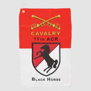 11th Armoured Cavalry Regiment “Black Horse” Golf Towel