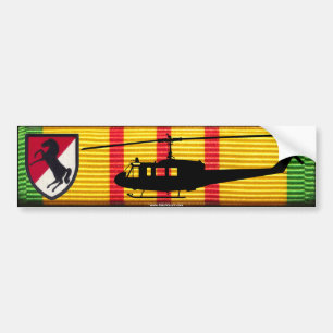 11th Armoured Cavalry UH-1 Huey VSM Bumper Sticker