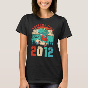 11th Bday Dinosaur 11 Year Old Boy Awesome Since 2 T-Shirt
