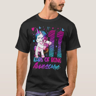 11th Birthday 11 Year Old Girl Flossing Unicorn P T-Shirt