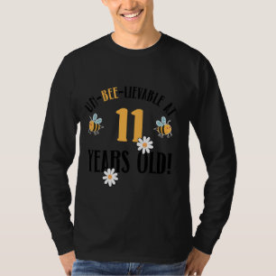 11th Birthday 11 Years Old Bee Keeper Bee Lover T-Shirt