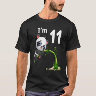 11th Birthday  11 Years Old Party Animal Panda  2 T-Shirt