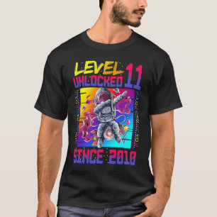 11th Birthday Astronaut Birthday Boy Level 11 Unlo T-Shirt
