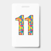11th Birthday Autism Insert For Boy Girl