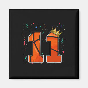 11th Birthday Basketball Big Number 11 Year Old Bo Magnet