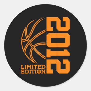 11th BIRTHDAY BASKETBALL LIMITED EDITION 2012  Classic Round Sticker