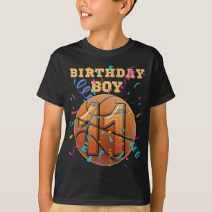 11th Birthday Boy 11 Years Old Basketball Players T-Shirt