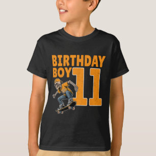 11th Birthday Boy 11 Years Old Skateboard Skateboa T-Shirt