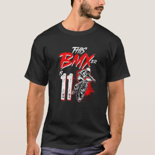 11th Birthday Boy BMX Birthday Party Decorations T-Shirt