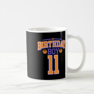 11th Birthday Boy Bysketbyll Lover 11 Years Old Bd Coffee Mug