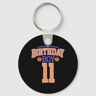 11th Birthday Boy Bysketbyll Lover 11 Years Old Bd Key Ring