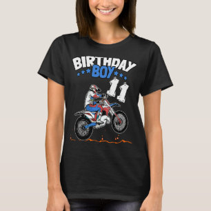 11th Birthday Boy Dirt Bike Kids 11 Years Old Boys T-Shirt