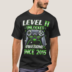 11Th Birthday Boy Level 11 Gamer 11 Year Video T-Shirt