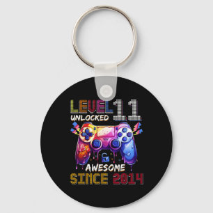 11th Birthday Boy Level 11 Unlocked Awesome Since Key Ring
