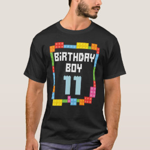 11th birthday Boy master builder 11 years old bloc T-Shirt