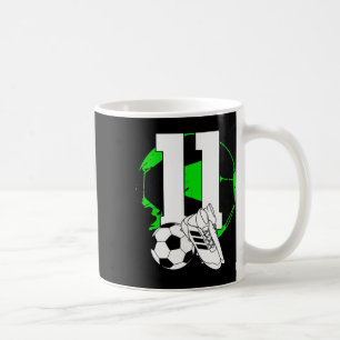 11th Birthday Boy Soccer Player Footll 11 Years Ol Coffee Mug
