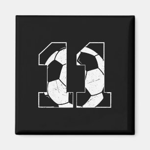 11th Birthday Boy Soccer Player Footll 11 Years Ol Magnet