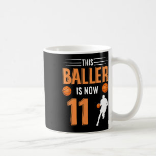 11th Birthday Bysketbyll - This Byller Is Now 11  Coffee Mug