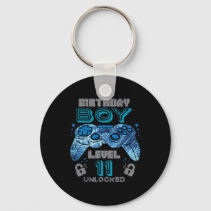 11th Birthday Gamer Level 11 Unlocked Video Gaming Key Ring