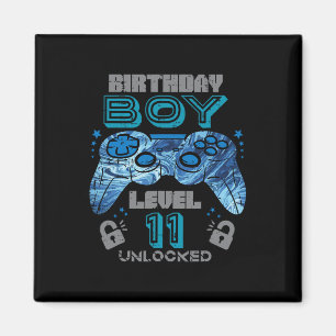 11th Birthday Gamer Level 11 Unlocked Video Gaming Magnet