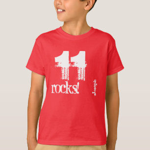 11th Birthday Gift for 11 Year Old Custom Name W09 T-Shirt