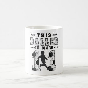 11th Birthday Gift Soccer Player 11 Year Old Boy Coffee Mug