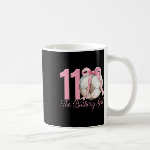 11th Birthday Girl Soccer Ll Coquette Pink Bow 11 Coffee Mug