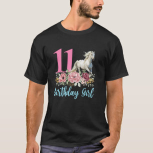 11th Birthday Horse 11 Years Eleven Finally 11 Bir T-Shirt
