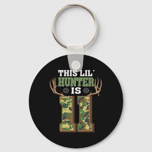 11th Birthday Hunting Deer 11 Year Old Hunter Key Ring