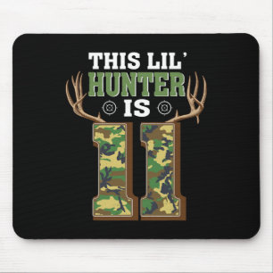 11th Birthday Hunting Deer 11 Year Old Hunter Mouse Mat
