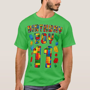 11th Birthday Master Builder 11 Years Old Block Bu T-Shirt